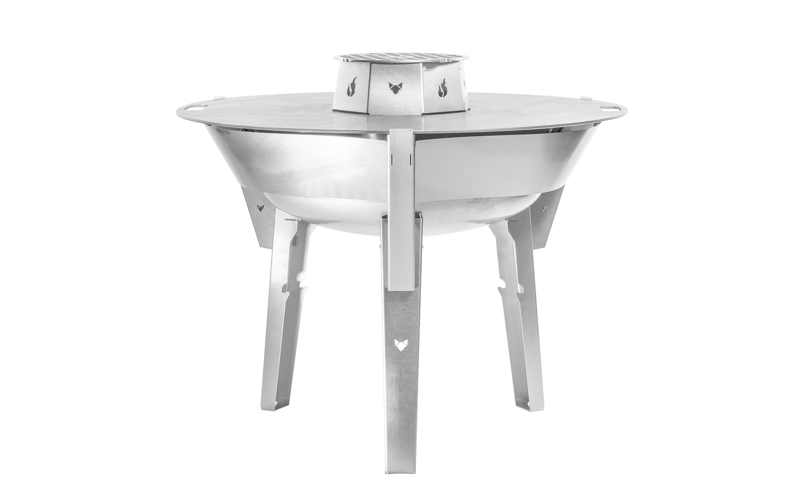 FENNEK Grillrost – Ø 29,8 cm, Höhe 0,6 cm, Edelstahl – für Feuerplatte