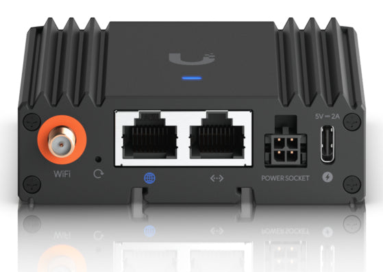 Ubiquiti UMR-Ultra – LTE Router, Wi-Fi 4, 2,4 GHz, 150 Mbit/s, 2× Fast Ethernet, Nano-SIM, Schwarz