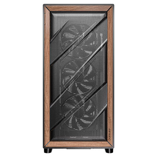 Antec FLUX – PC-Gehäuse – Midi-Tower ATX, Schwarz, Seitenfenster, 5× Lüfter, 360/420 mm Radiatorunterstützung