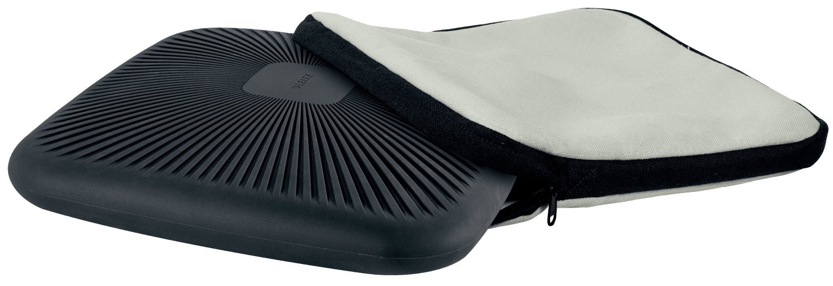 Leitz Ergo Active Sitzkissen – 38 × 43,5 × 7,5 cm, abnehmbarer Stoffbezug, grau