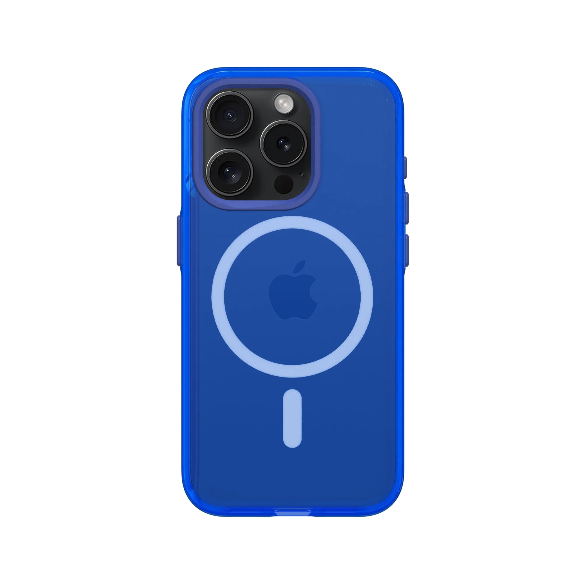 RhinoShield Backcover – für Apple iPhone 15 Pro – blau/transparent – TPE – MagSafe-kompatibel