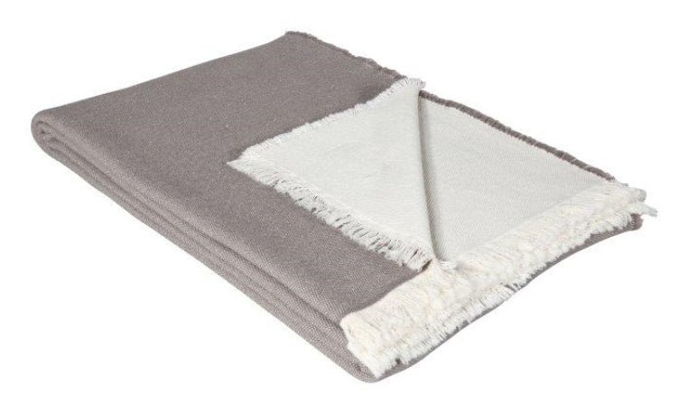 Eskimo Zola Wohndecke – Baumwolle, Beige – 140 × 200 cm
