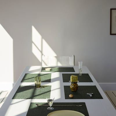 Chilewich Tischset – Vinyl, Dunkelgrün, 48 × 36 cm