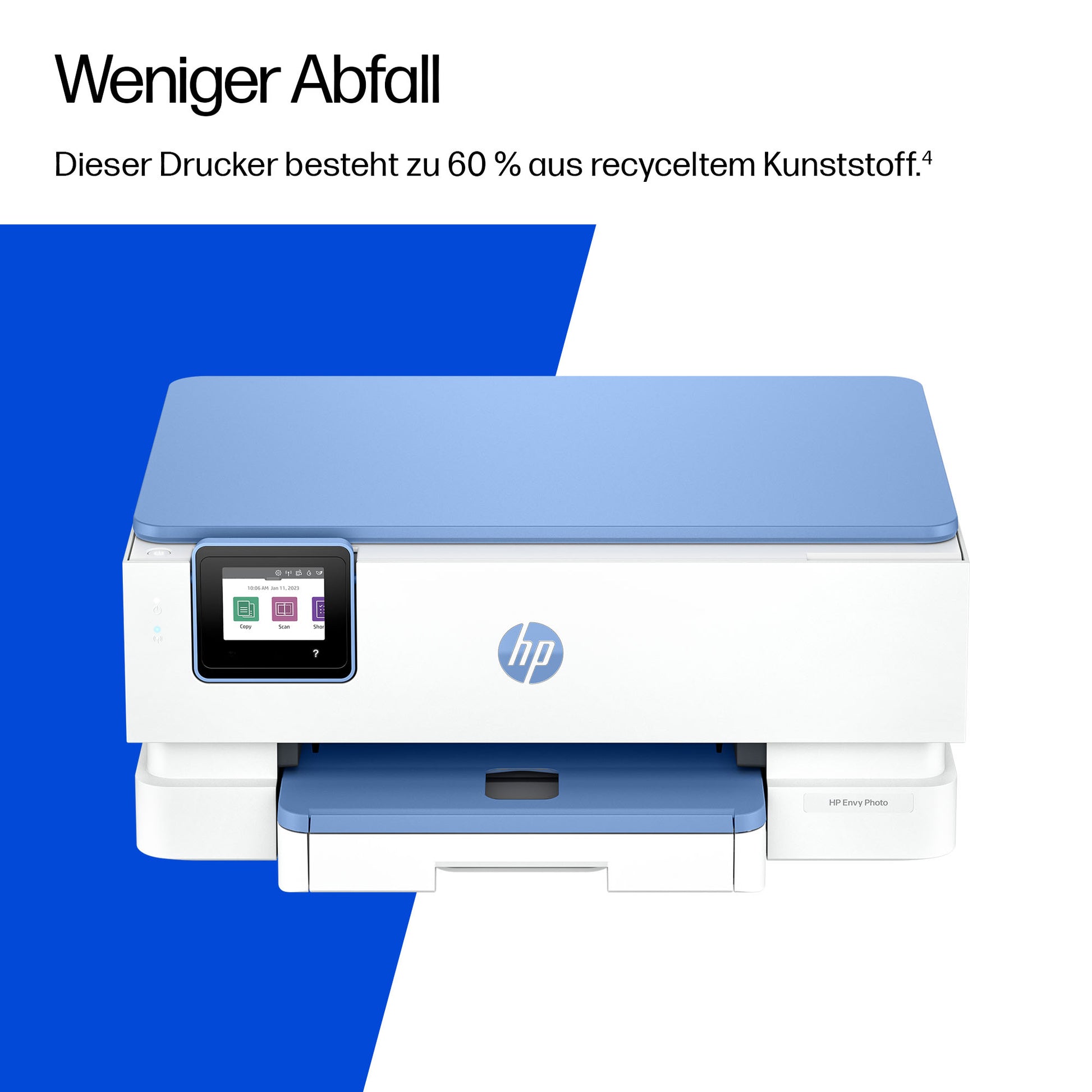 HP Envy Photo 7231 All-in-One – Farbtintenstrahl-Multifunktionsdrucker, A4, 3-in-1, Duplex, ADF, WLAN