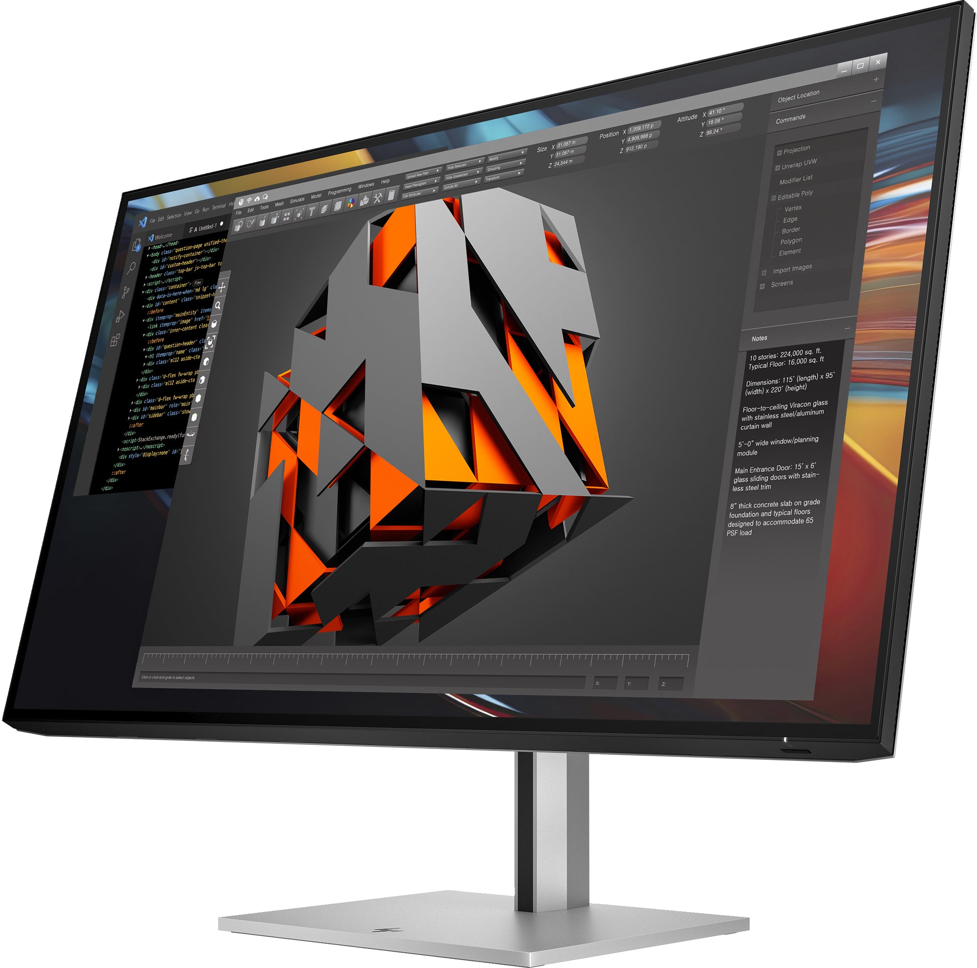 HP Series 7 Pro 732pk – Monitor, 31,5", Thunderbolt 4