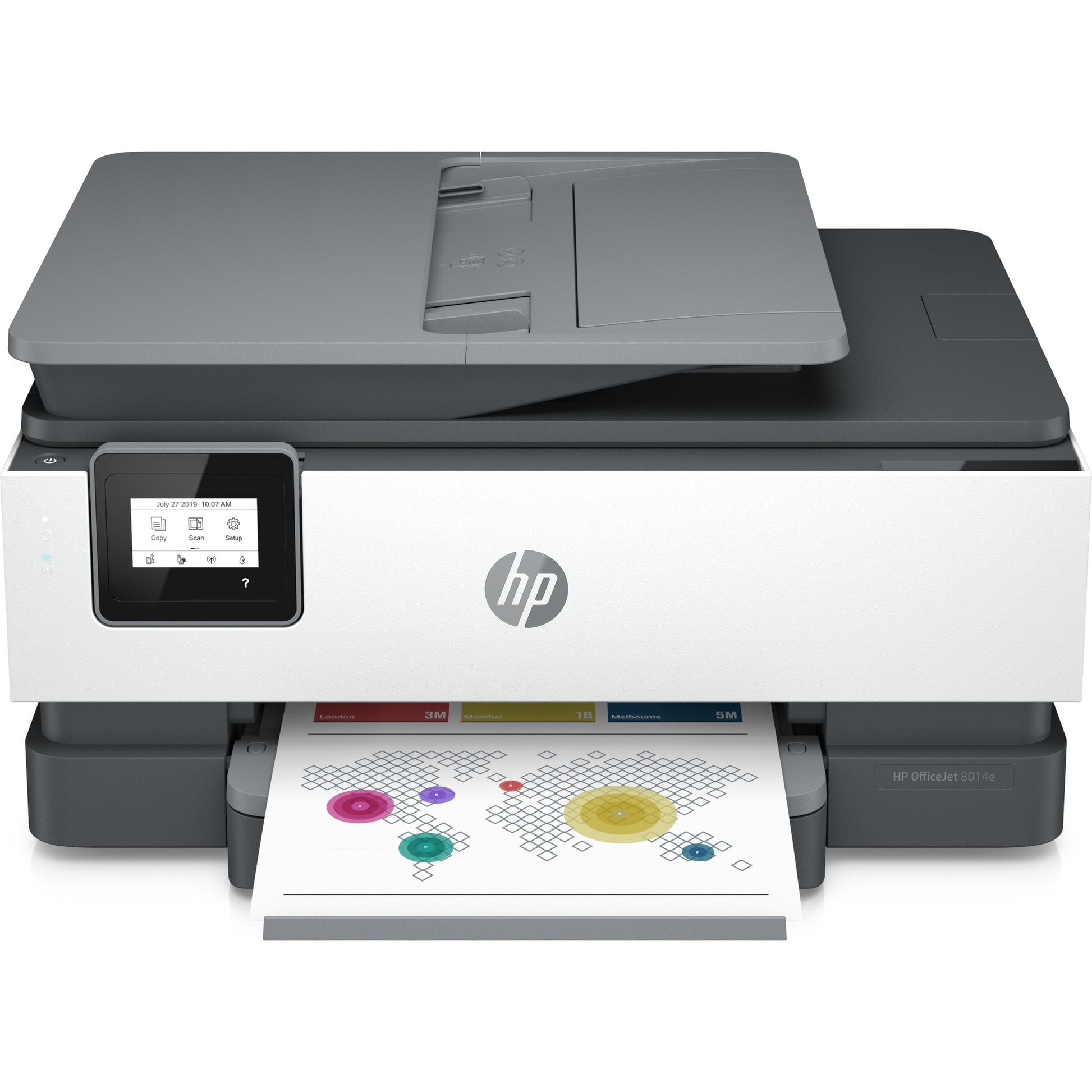 HP OfficeJet 8014e – Farbtintenstrahl-Multifunktionsdrucker, A4, 3-in-1, Duplex, ADF, WLAN, AirPrint, Mopria