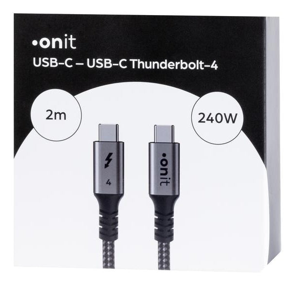 ONIT USB-Kabel, USB-C zu USB-C, 2 m, Lade-/Datenkabel