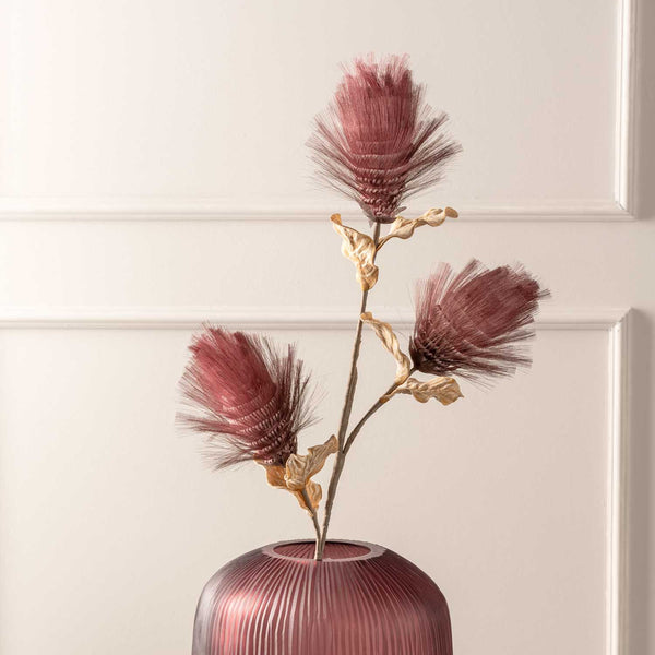 LEONARDO Schnittblumen und Zweige Blütenstamm Beere, Rosa/Himbeer, Kunststoff, 100 cm