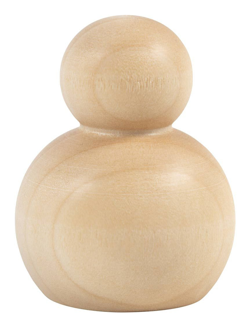 Creativ Company Kegelfigur, Pappel, Beige, 4 × 14 × 18 cm, 5 Stk., FSC, 544182