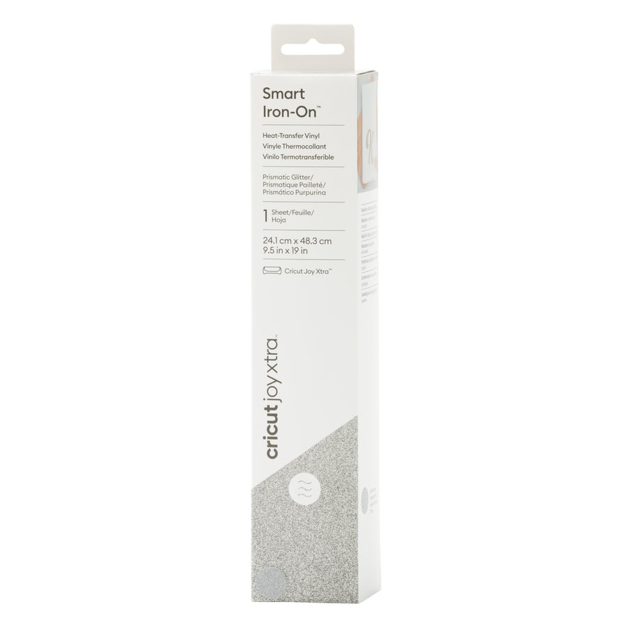 Cricut Aufbügelfolie – Silber – 241 × 483 mm – für JOY Xtra Schneideplotter