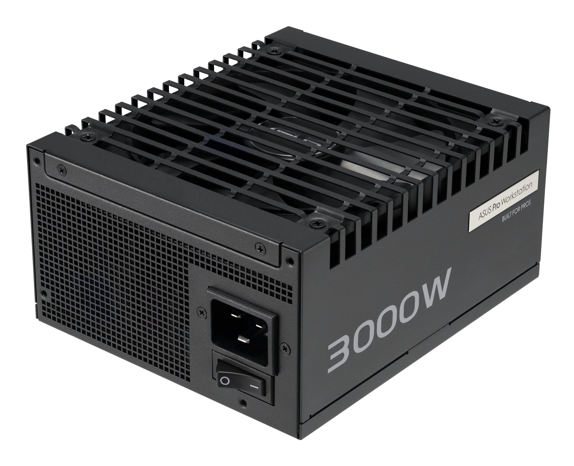 ASUS Pro WS 3000P ATX-Netzteil 3000 W 80 PLUS Platinum – vollmodular, ATX 3.1, 12VHPWR – schwarz