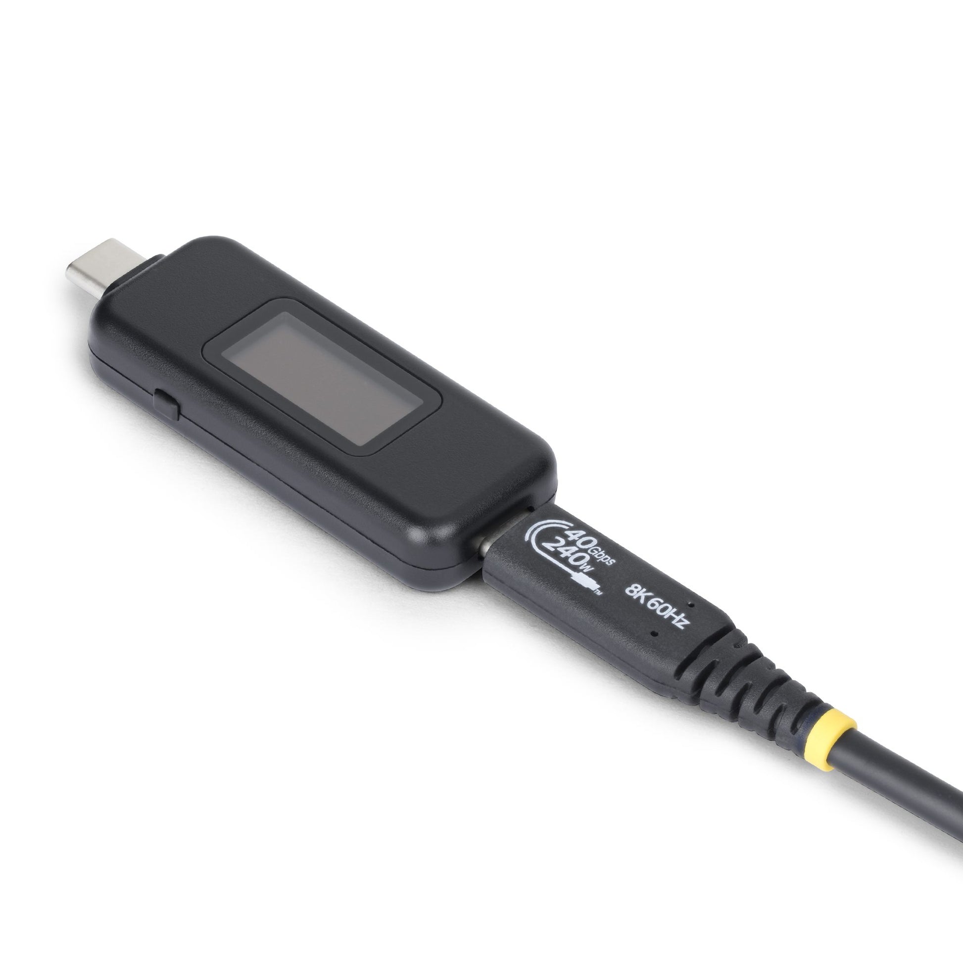 StarTech.com USB-C-Leistungstester – 4,5–50 V, bis 6,5 A, 240 W, OLED, für USB-C PD, Schwarz