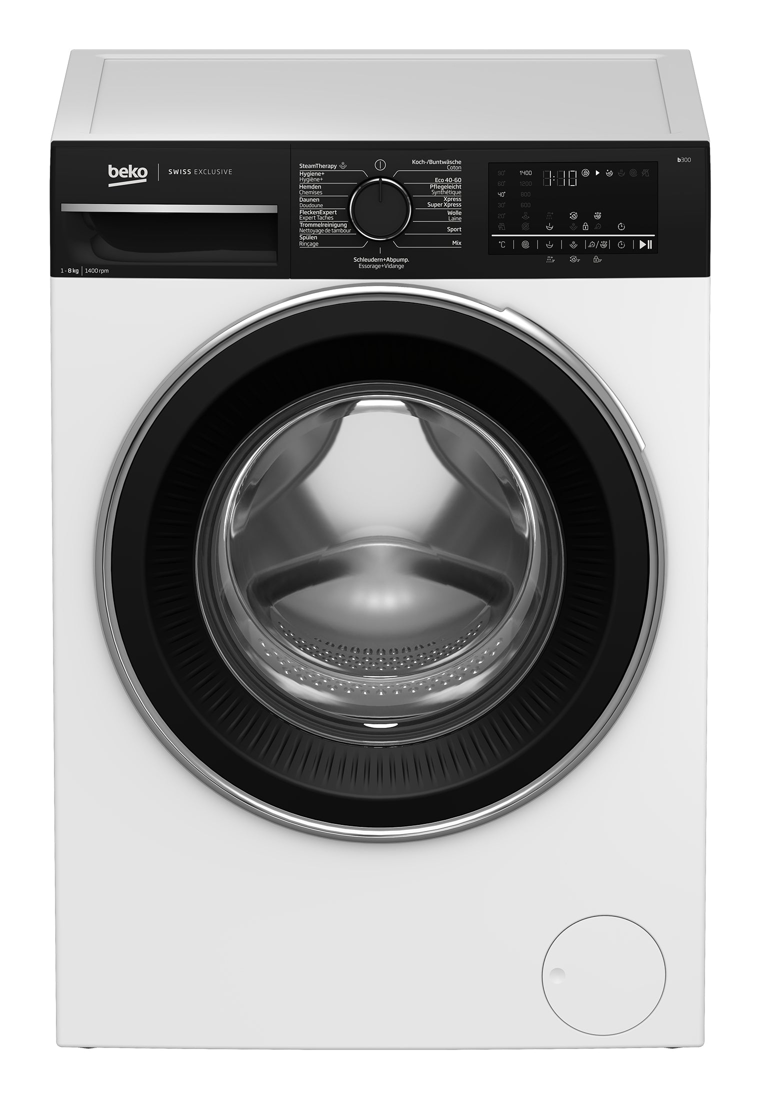 Beko Waschmaschine WM350 – 9 kg, 1400 U/min, Invertermotor, Energieklasse A – weiss