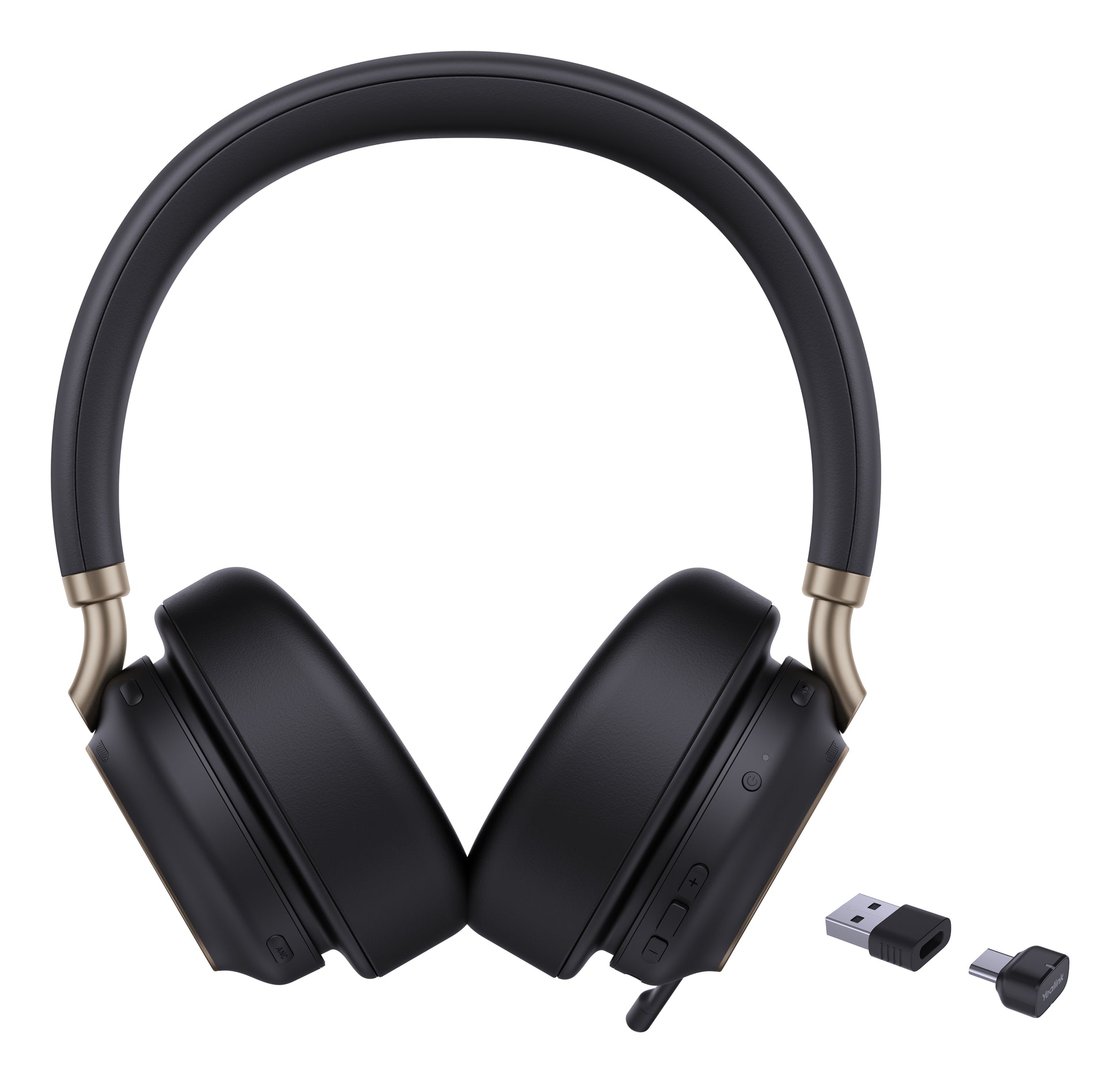 Yealink BH76 Plus – Duo Headset – USB‑C/USB‑A – für Microsoft Teams – Schwarz