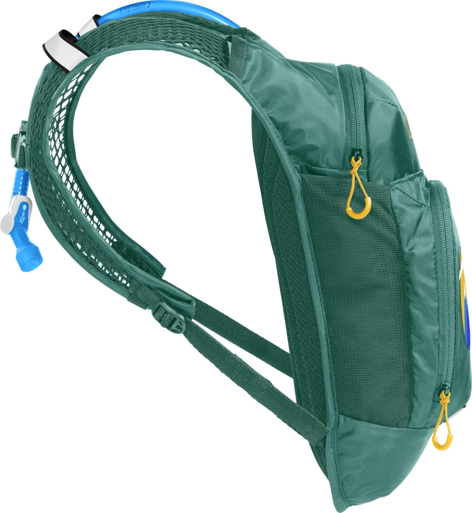 CamelBak Kindergartenrucksack Mini M.U.L.E. – rPET Polyester – Green Mountain, 190 × 360 × 150 mm