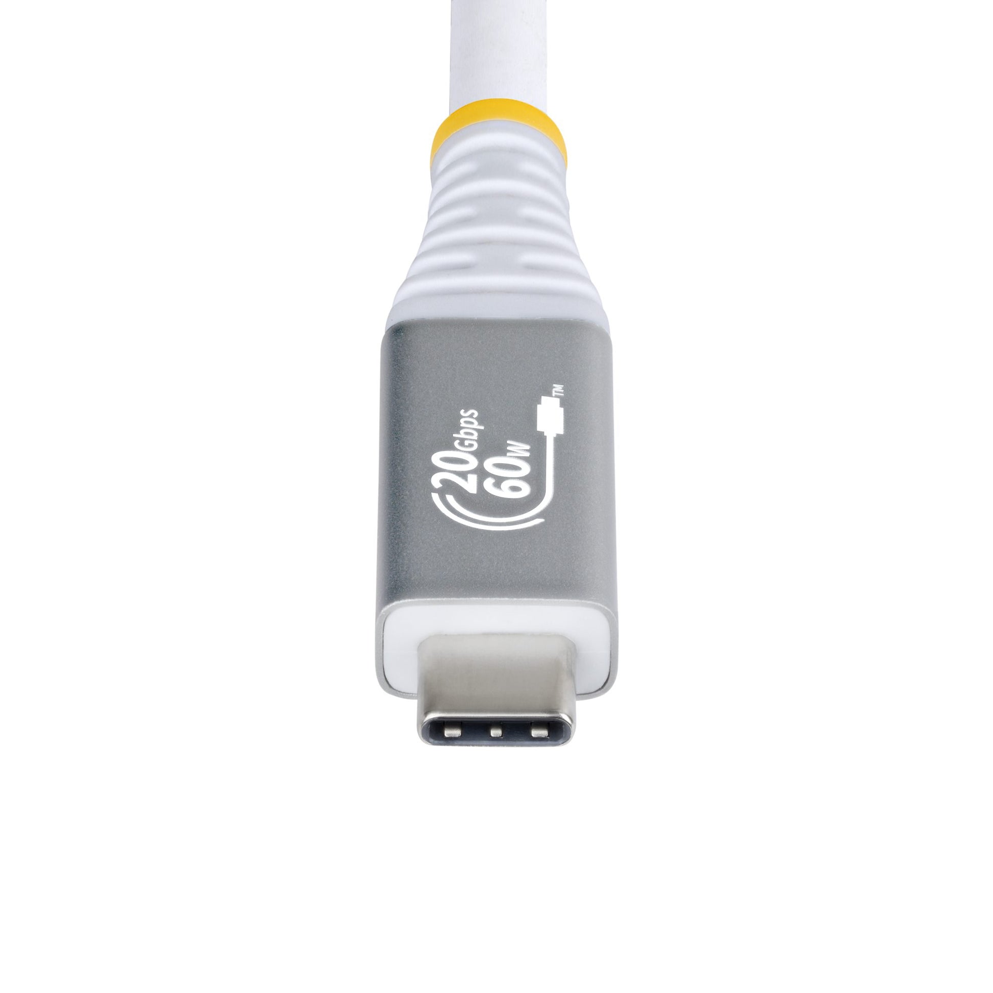 StarTech.com USB-C auf USB-C Kabel – USB4 20 Gbit/s – 3 m – PD 60 W – 4K/120 – USB-IF zertifiziert – Weiss