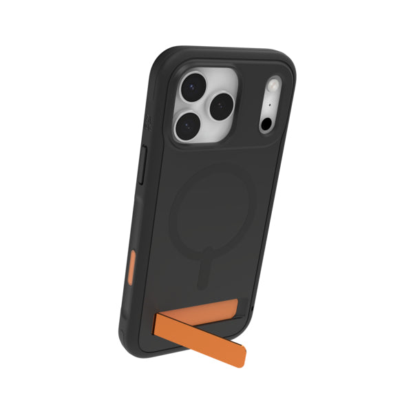 ZAGG Sedona Snap Backcover – für Apple iPhone 17 Pro Max, mit Ständer, Graphen, Schwarz, bis 4 m Sturzsicher