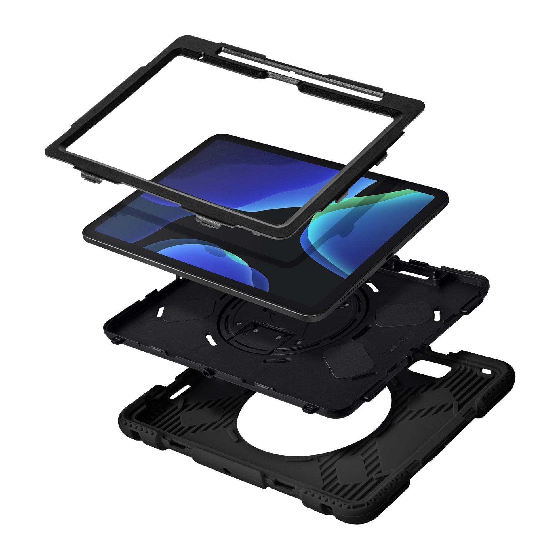 LAUT Shield Enduro Tablet-Hülle für iPad 11" (11. Gen.), iPad 10,9" (10. Gen.) – Schwarz