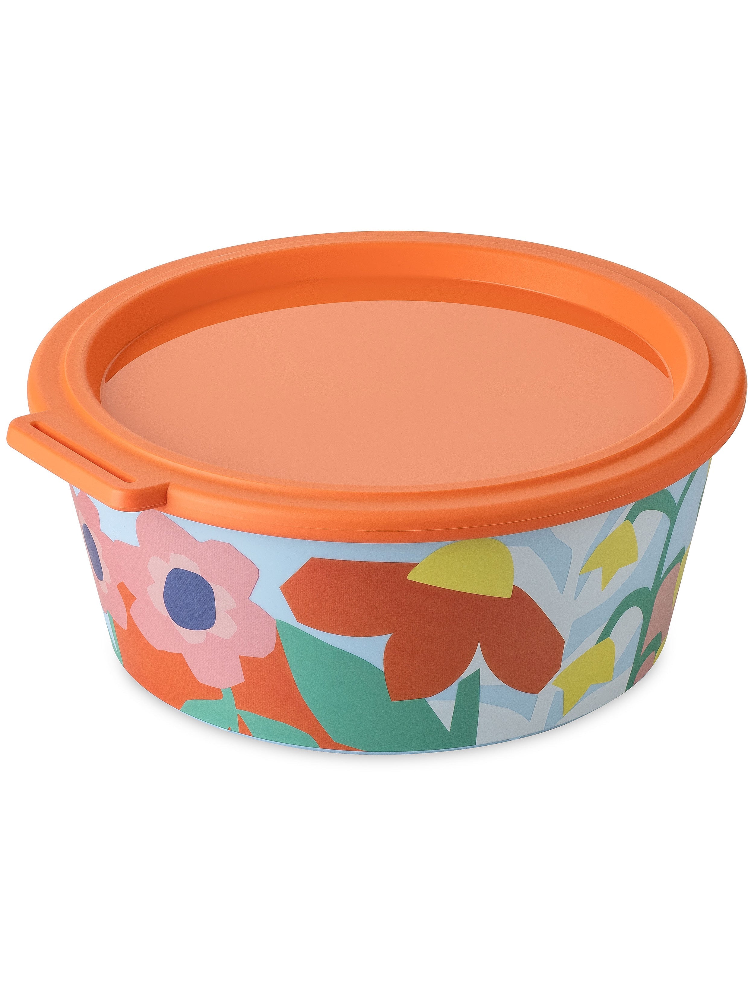 Koziol Schale Nora Blooms – 1,3 l, Ø 18,8 cm, Kunststoff (biozirkulär), mit Deckel, spülmaschinenfest