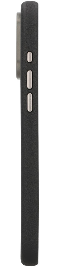 Valenta Backcover Style – für Apple iPhone 16 Pro Max – schwarz – Kunstleder – MagSafe-kompatibel