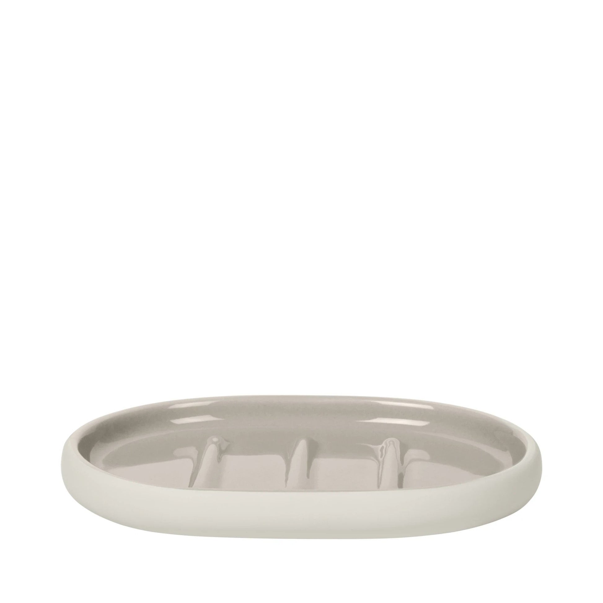 Blomus Seifenschale Sono – Keramik, 13×10×1,8 cm, Beige (oval)