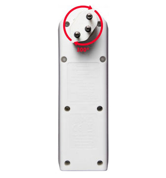 Brennenstuhl cleverLINE Abzweigstecker T12 zu T13 – 3× Steckdosen, 2× USB (A/C), 230 V 10 A, drehbar 300° – Weiss