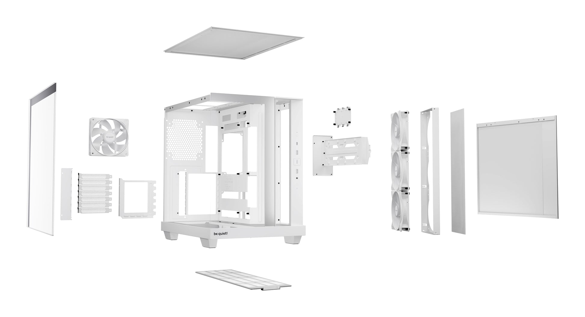 be quiet! be quiet Light Base 500 LX – PC-Gehäuse – Weiss, Midi Tower, für ATX, micro-ATX, Mini-ITX, Seitenfenster