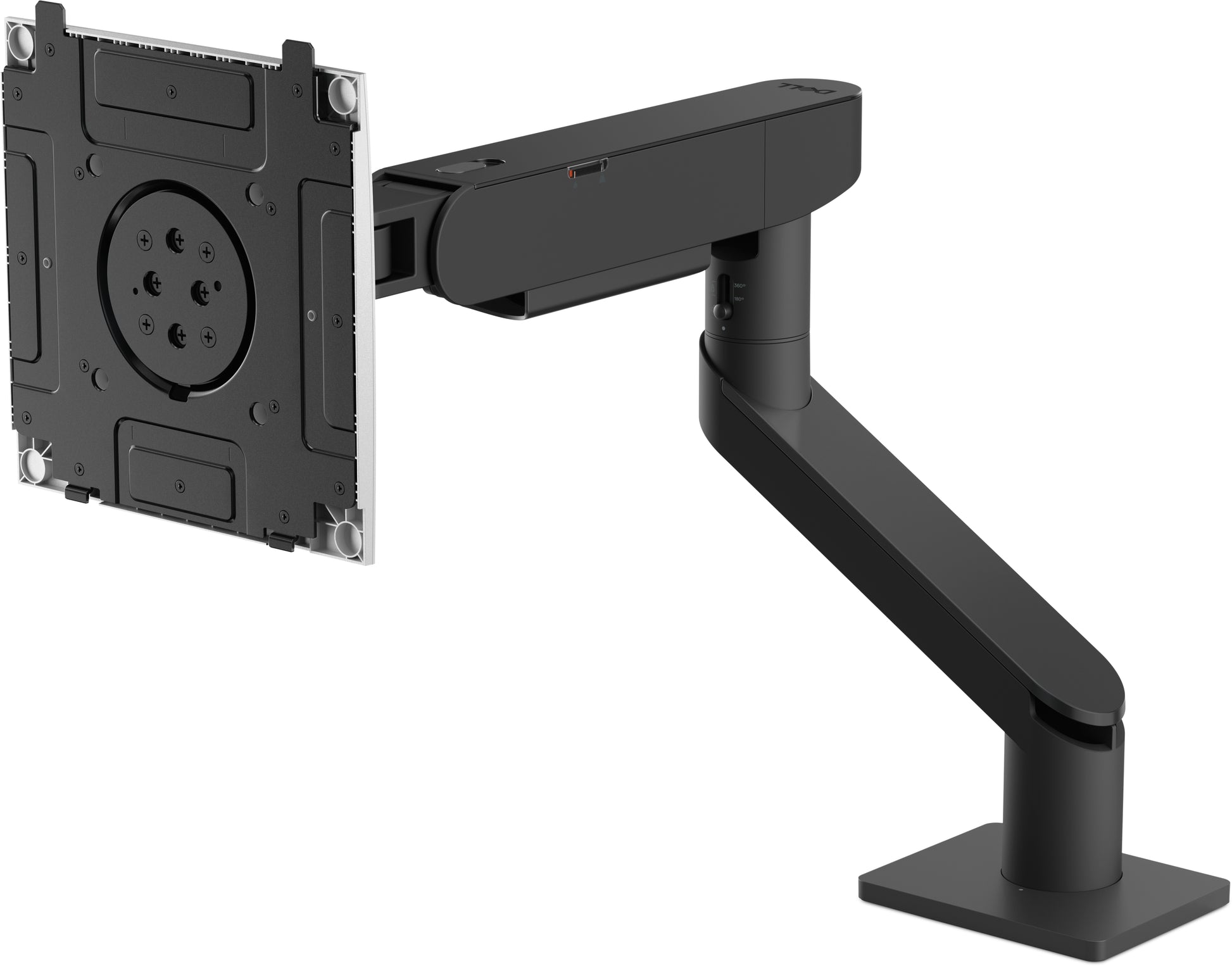 DELL HDA26 – Monitorarm Tischhalterung – 1 Monitor – 43–52" – VESA 100×100 mm – bis 20 kg/Monitor – Schwarz