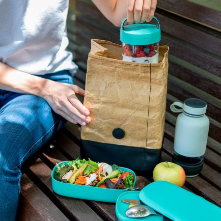 Lékué Lunchtasche To Go – 4 l, 130×250×200 mm – braun, Kunststoff – 1 Stk.