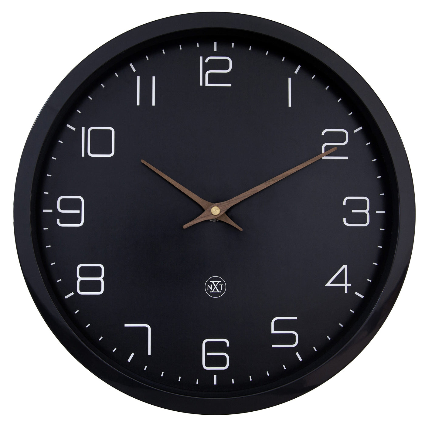 NeXtime Wanduhr Eco – 30 cm, Schwarz
