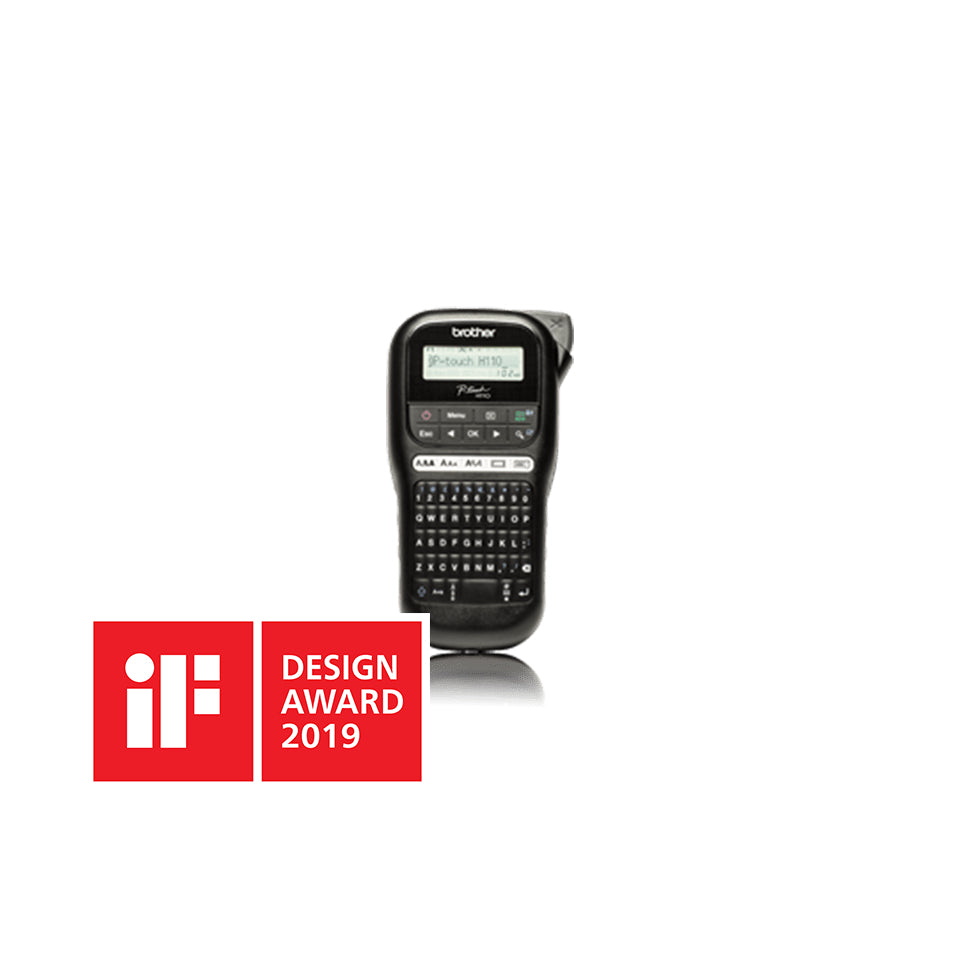 Brother H110 – Beschriftungsgerät für TZe-Bänder 3,5–12 mm, 20 mm/s, LC-Display