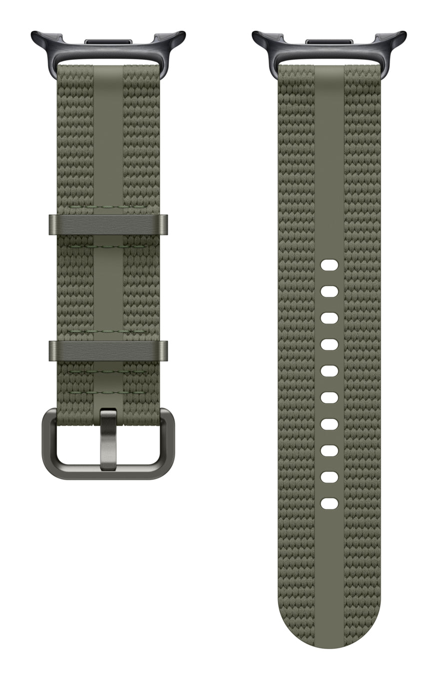 Samsung Watch 8 Athleisure – Armband – für Galaxy Watch8, Grün, S/M, Nylon