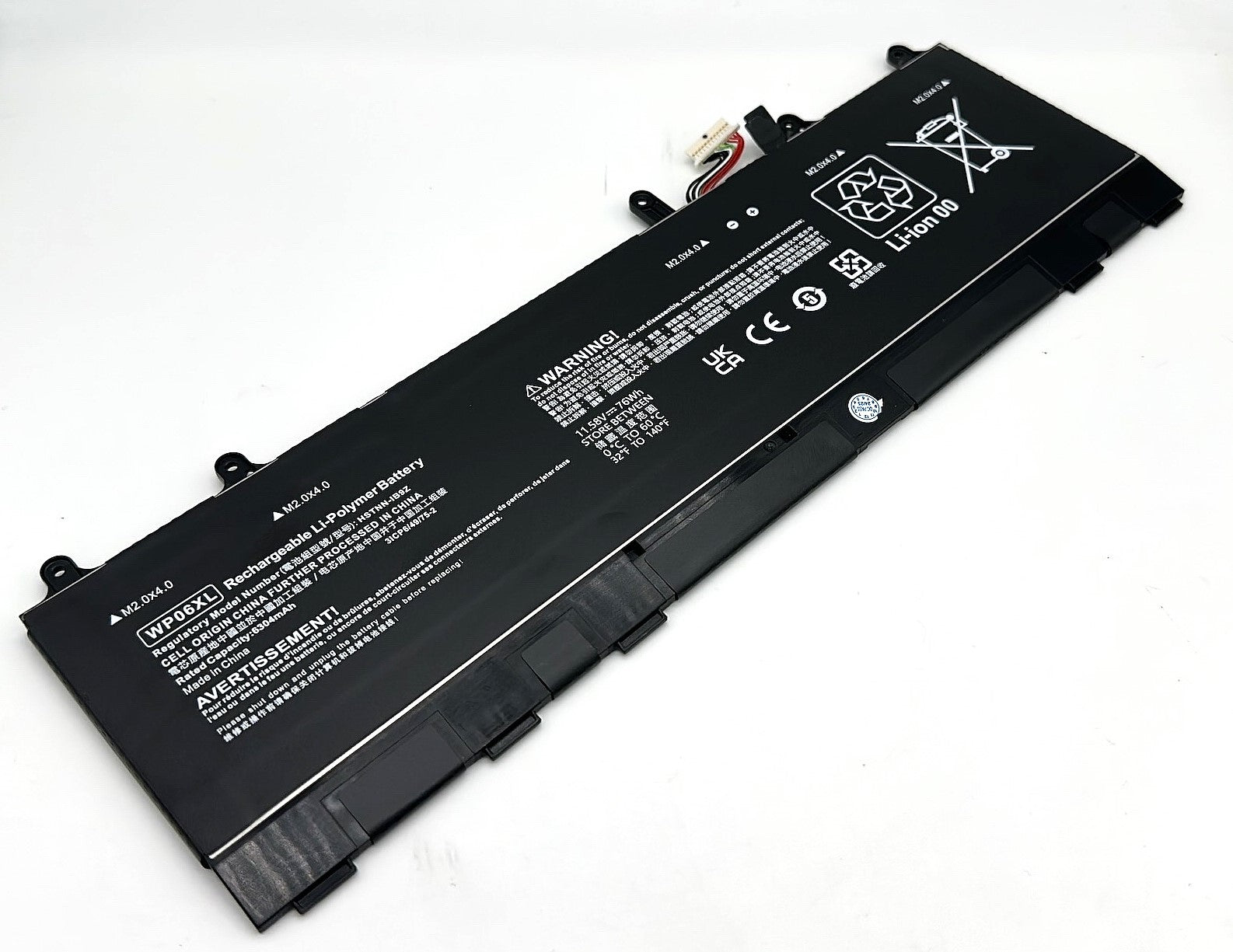 Vistaport Notebook-Akku – für HP ZBook Firefly 16 G10 – 76 Wh, 11,58 V – Schwarz
