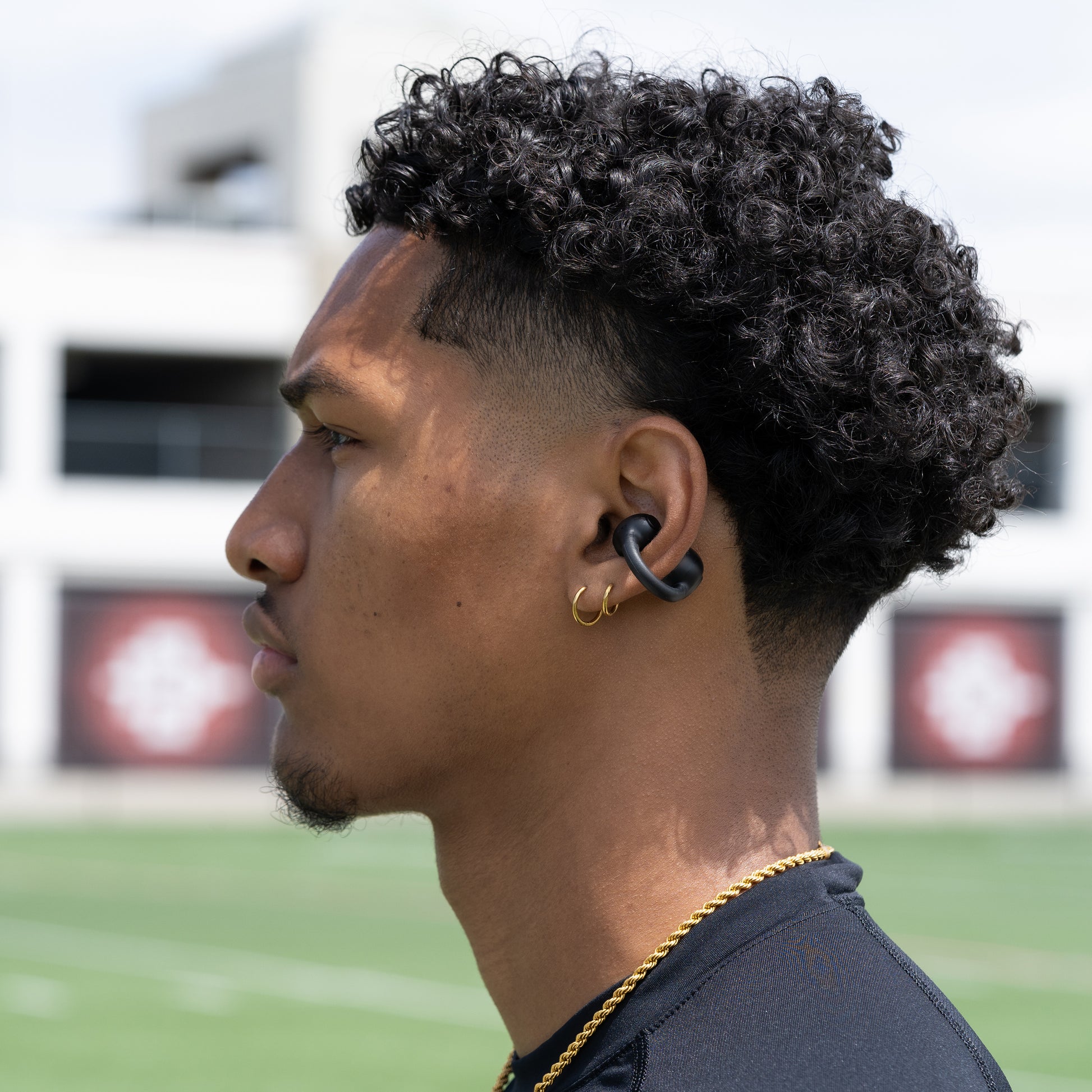 JLab Flex Open Air Clip – True Wireless In-Ear Headset – Bluetooth, Multipoint, IPX4 – Schwarz – bis 21 h
