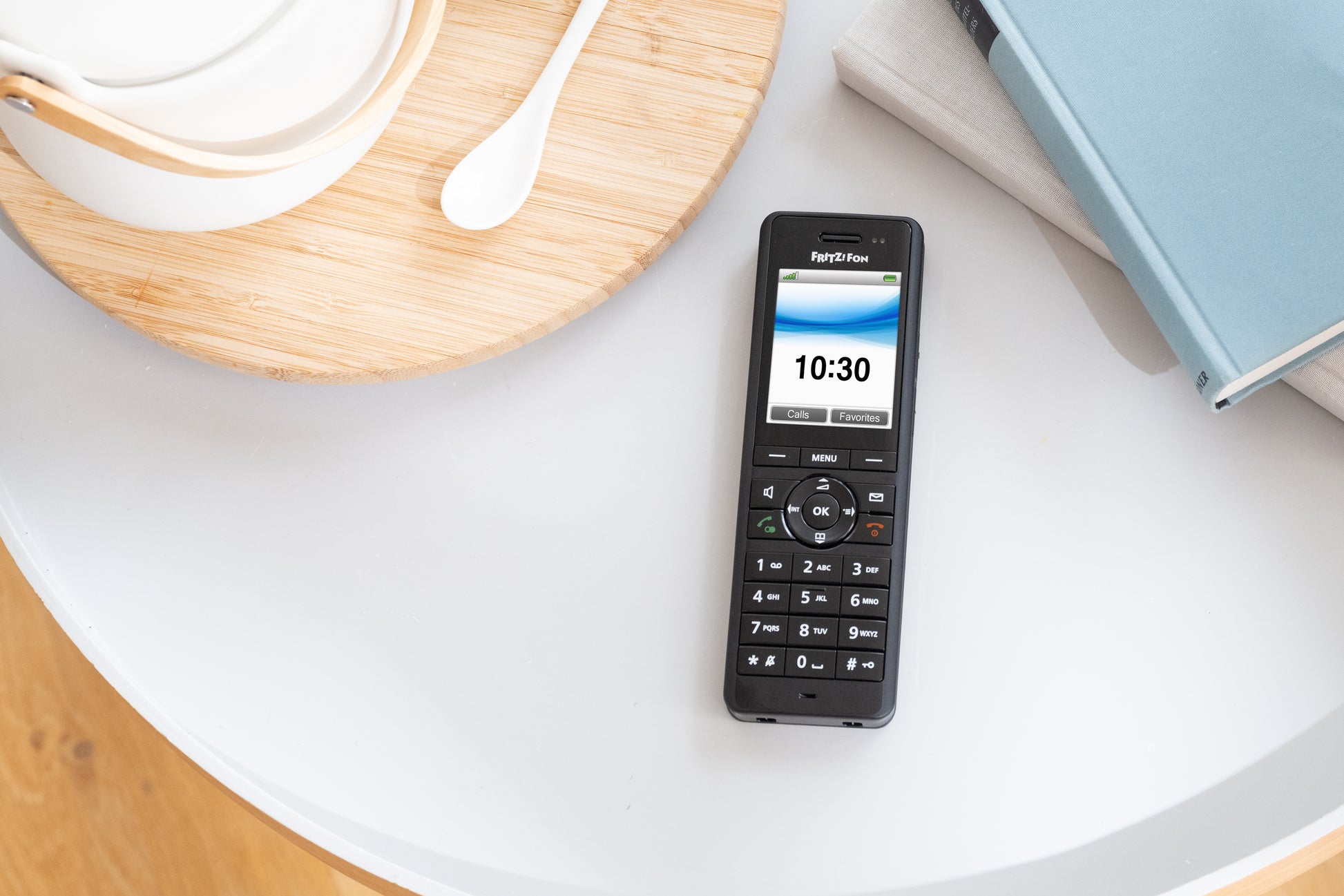 FRITZ! AVM FRITZFon X6 – DECT-Telefon nur Mobilteil, mit Anrufbeantworter, Freisprechen, für FRITZBox/DECT-Basisstation, schwarz
