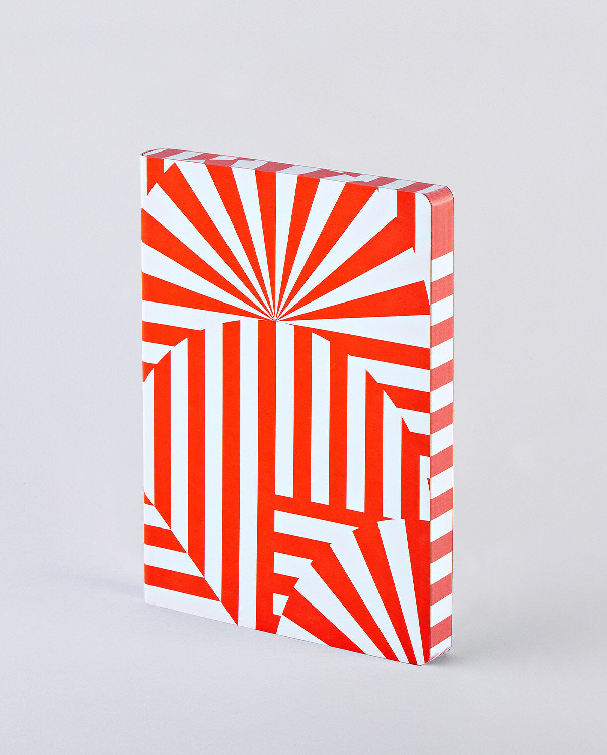 nuuna Notizbuch – 165 × 220 mm – 120 g/m² – Softcover, Fadenheftung, nummerierte Seiten – Rot/Weiss