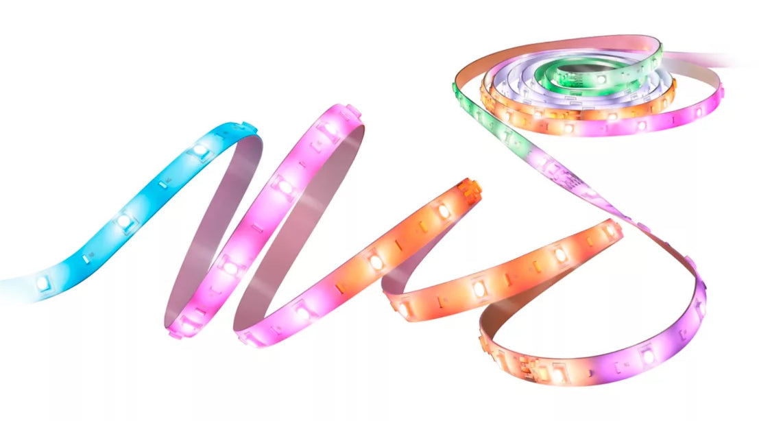 WiZ LED-Strip – 20 m, 36 W, RGBIC, 2000–6500 K, dimmbar, WiFi, für HomeKit, weiss