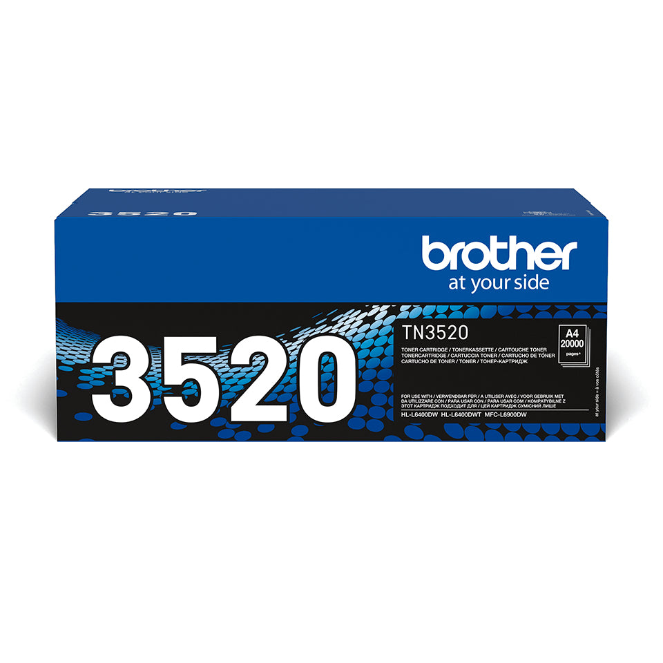 Brother Toner TN-3520 – schwarz, 20000 Seiten – für MFC-L6900DW/MFC-L6900DWT/HL-L6400DW u. a.
