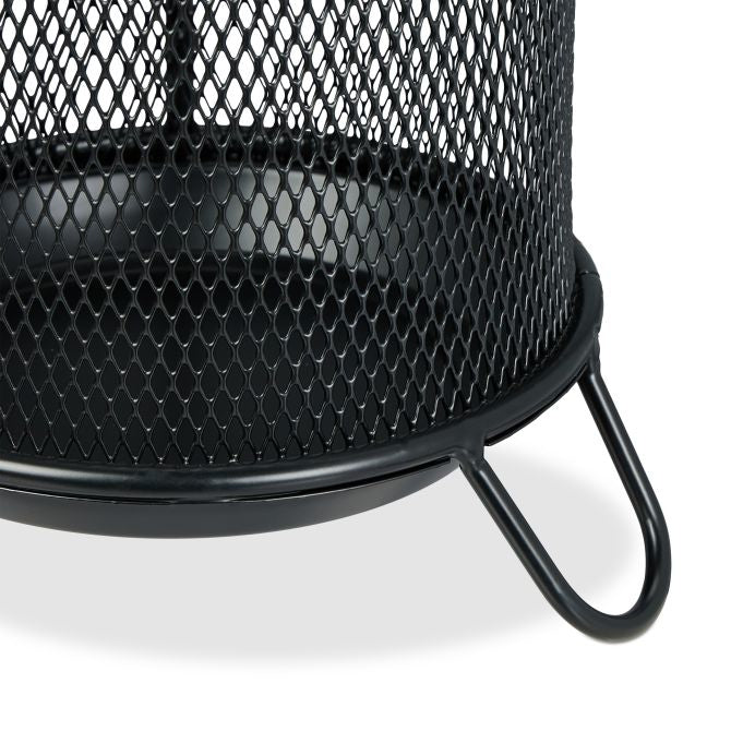 Relaxdays Schirmständer – Stahl, Schwarz, Ø 16 × 52,5 cm