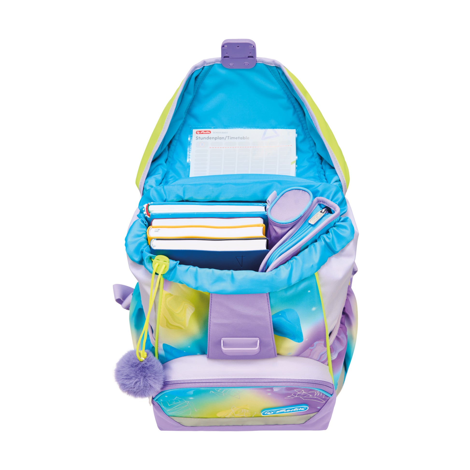 Herlitz UltraLight XL Plus – Schulrucksack-Set, Little Monster, 22 l, 32×39×25 cm