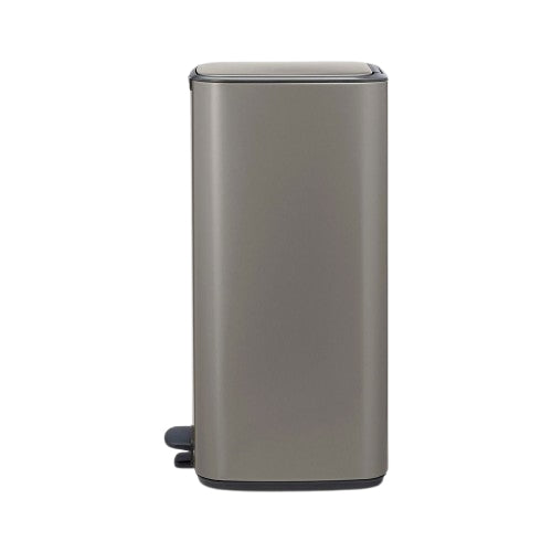 Brabantia Papierkorb – 30 l – Stahl, Platin – B × H 288 × 647 mm