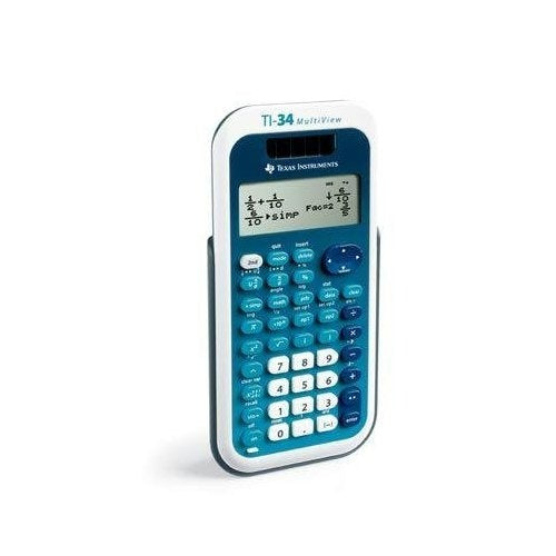 Texas Instruments Taschenrechner TI-34 MultiView – 16-stellig, 4-zeiliges LCD, Solar + Batterie, 84×169×20 mm