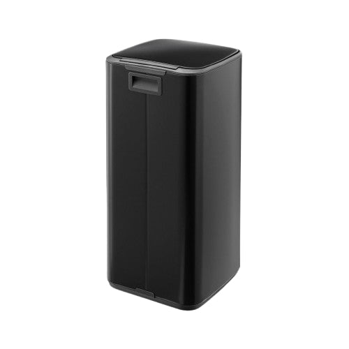 Brabantia Papierkorb – 30 l – Stahl, Schwarz matt – B × H 288 × 647 mm