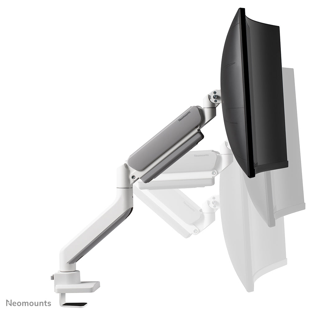 Neomounts DS70PLUS 450WH1 – Tischhalterung – bis 49", VESA 100 × 100 mm, 18 kg, neigbar, weiss
