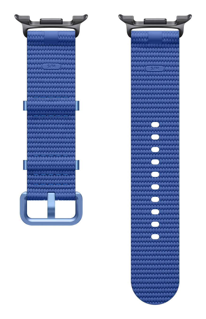 Samsung Athleisure – Armband – für Galaxy Watch8, Blau, S/M, Nylon