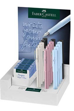 Faber-Castell GRIP 2010 – Federspitze M/F – für Rechts- & Linkshänder – Patronen – 15er Display