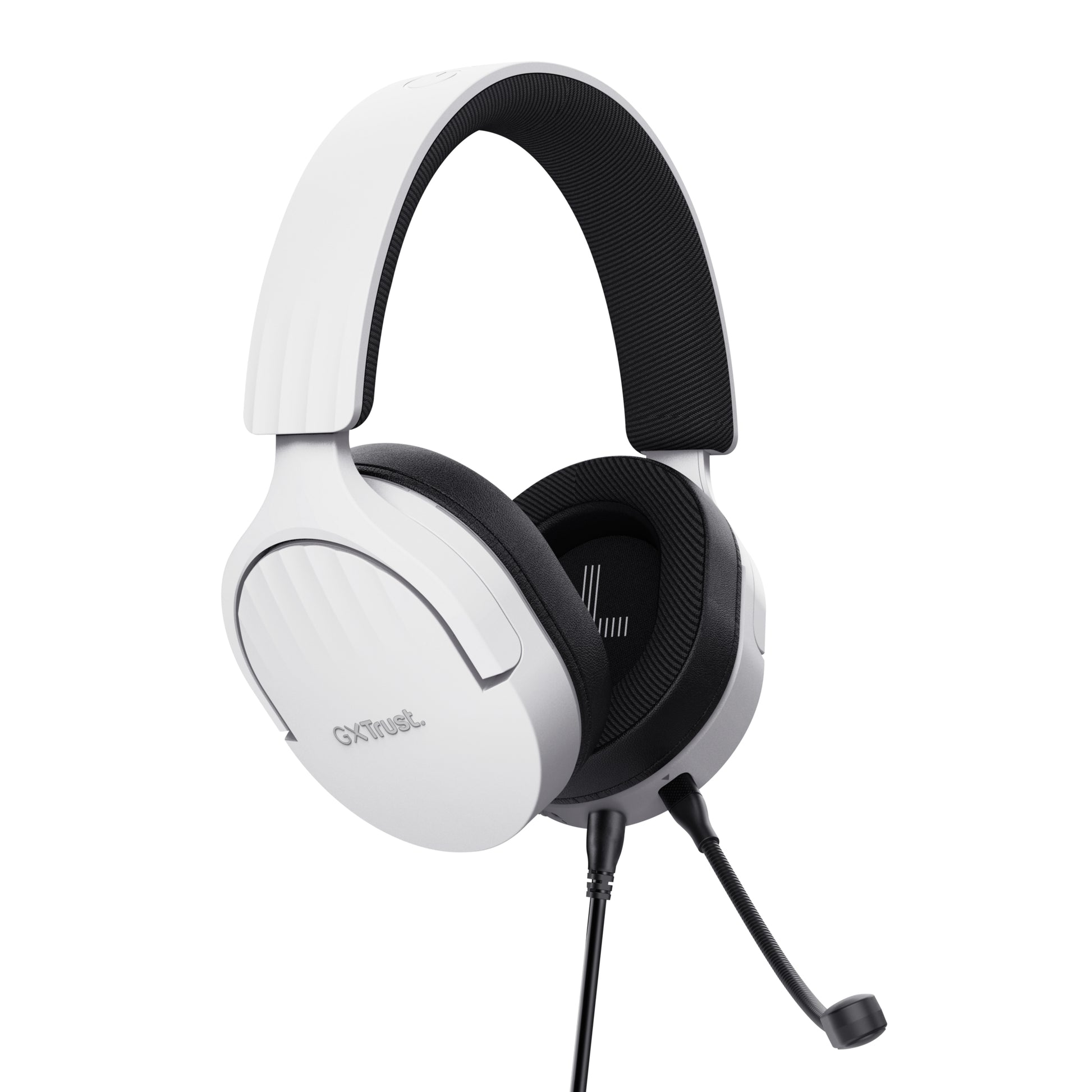 Trust GXT489 FAYZO Gaming-Headset – On-Ear, Stereo, Verkabelt, 3,5 mm Klinke, Weiss