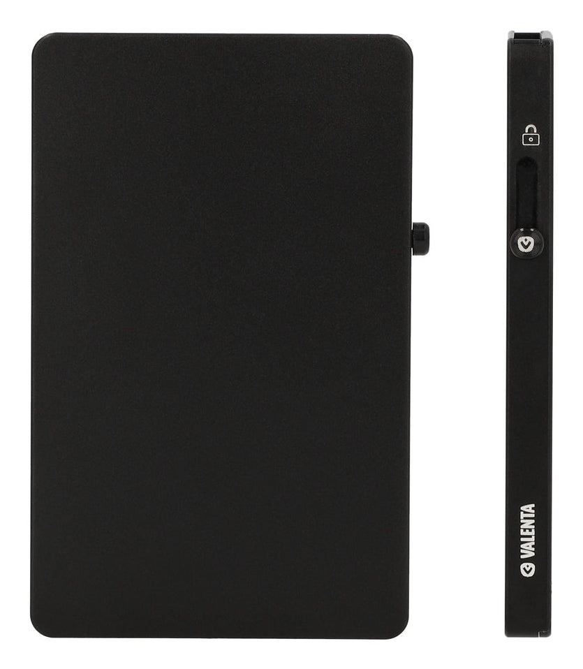 Valenta Halterung – 100 × 66 × 7,1 mm, Metall, Schwarz