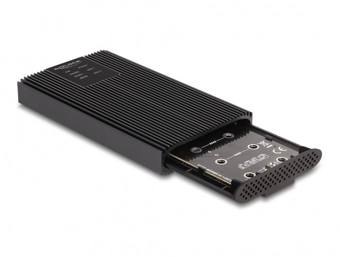 DeLOCK 2×M.2 NVMe – 2-Bay SSD-Gehäuse – USB-C 20 Gbit/s, RAID – für M.2 (30–80 mm), NVMe, PCIe