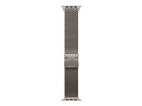 Apple Milanese Loop – Armband – für Apple Watch 49 mm, Natural, Grösse M, Titan